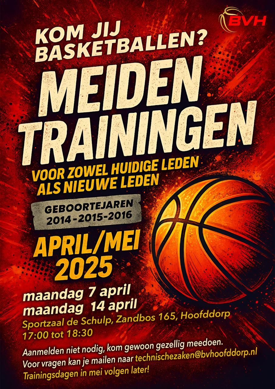 Meidentrainingen april-mei